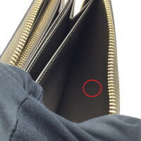 LOUIS VUITTON Zippy Wallet Champagne Metalize Grey Long Vernis - Picture 15 of 16